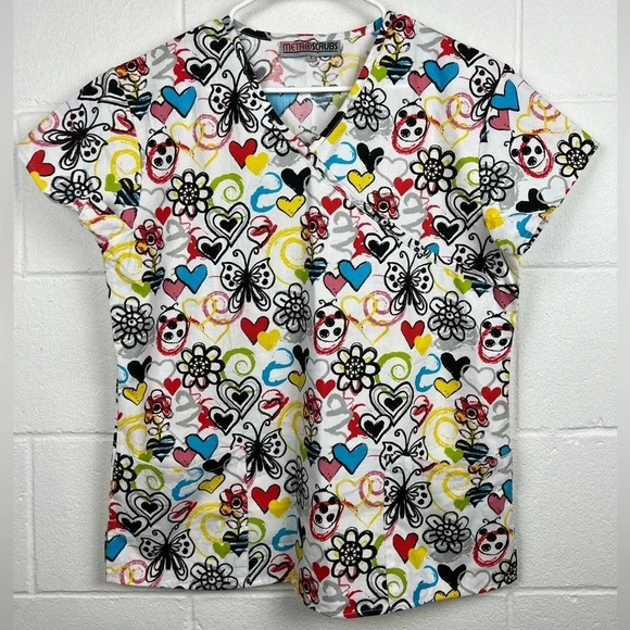 Super Cute Colorful MetroScrubs Size S - Picture 1 of 6